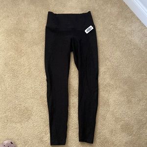 Black womens full length leggings high rise size medium